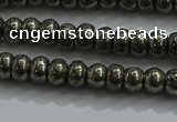 CPY421 15.5 inches 2.5*4mm rondelle pyrite gemstone beads