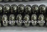 CPY423 15.5 inches 5*8mm rondelle pyrite gemstone beads