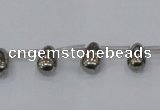 CPY550 Top drilled 6*9mm teardrop pyrite gemstone beads