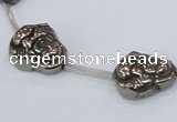 CPY564 15.5 inches 13*18mm buddha pyrite gemstone beads