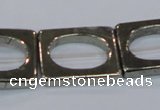 CPY570 15.5 inches 20*25mm rectangle pyrite gemstone beads