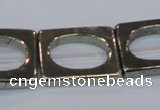 CPY570 15.5 inches 20*25mm rectangle pyrite gemstone beads