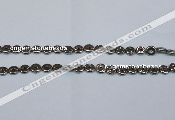 CPY574 15.5 inches 10mm donut pyrite gemstone beads wholesale