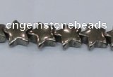 CPY658 15.5 inches 12*12mm star pyrite gemstone beads