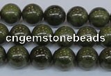 CPY753 15.5 inches 10mm round pyrite gemstone beads wholesale