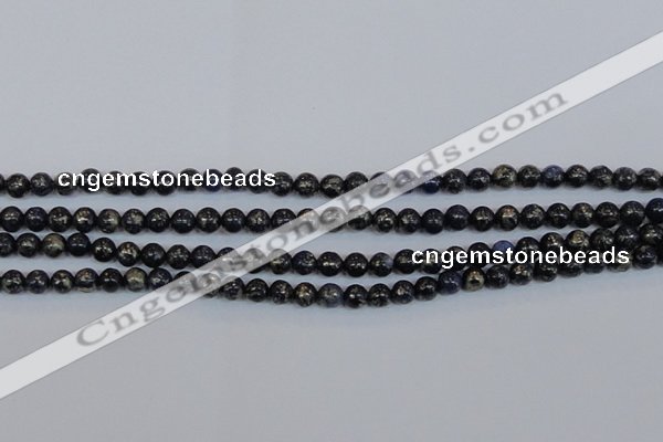 CPY771 15.5 inches 6mm round pyrite gemstone beads wholesale