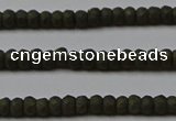 CPY810 15.5 inches 2*3mm faceted rondelle matte pyrite beads