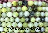 CQJ302 15 inches 8mm round Qinghua jade beads wholesale