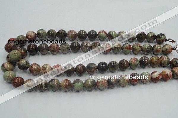 CRA03 15.5 inches 12mm round natural rainforest agate gemstone beads