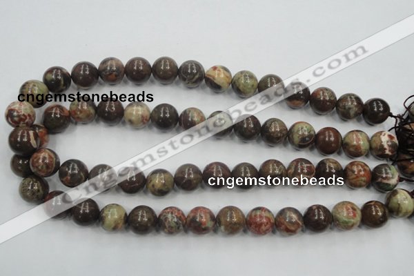 CRA04 15.5 inches 14mm round natural rainforest agate gemstone beads