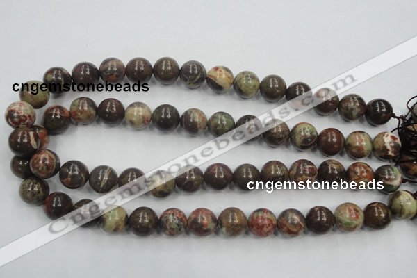 CRA05 15.5 inches 16mm round natural rainforest agate gemstone beads