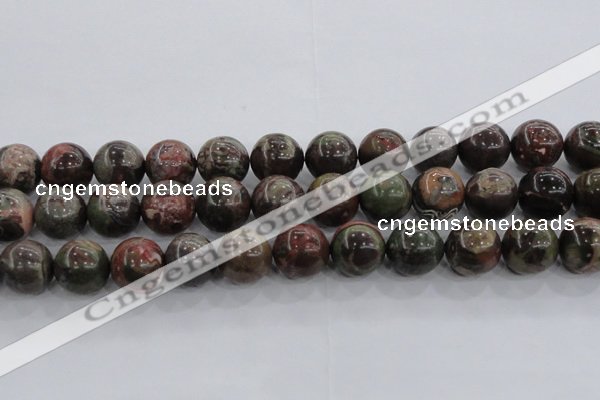 CRA117 15.5 inches 20mm round rainforest agate beads