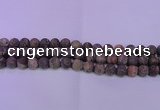 CRA120 15.5 inches 4mm round matte rainforest agate beads