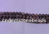 CRA123 15.5 inches 10mm round matte rainforest agate beads