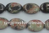 CRA15 15.5 inches 13*18mm oval natural rainforest agate beads