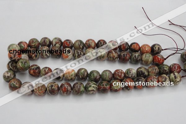 CRA152 15.5 inches 12mm round rainforest agate beads wholesale