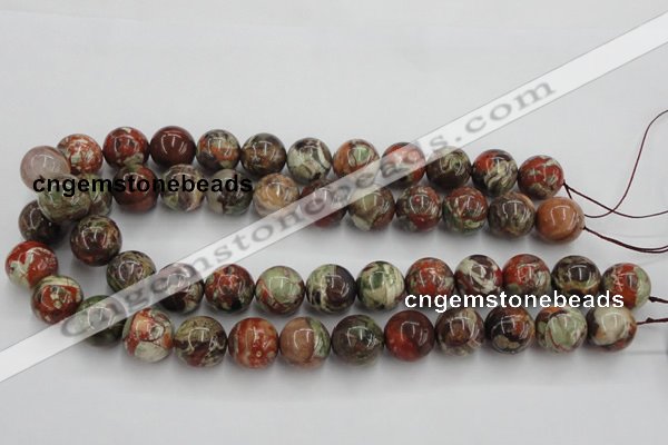 CRA154 15.5 inches 16mm round rainforest agate beads wholesale