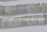 CRB1002 15.5 inches 2*6mm heishi aquamarine beads wholesale