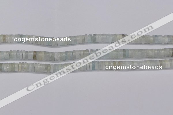 CRB1002 15.5 inches 2*6mm heishi aquamarine beads wholesale