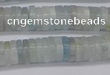 CRB1003 15.5 inches 2*7mm heishi aquamarine beads wholesale