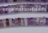 CRB1006 15.5 inches 2*5mm heishi dogtooth amethyst beads wholesale