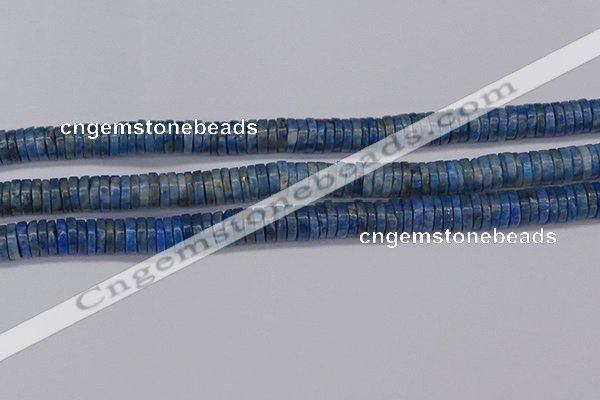 CRB1028 15.5 inches 2*7mm heishi lapis lazuli beads wholesale