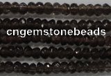 CRB103 15.5 inches 2.5*4mm faceted rondelle smoky quartz beads