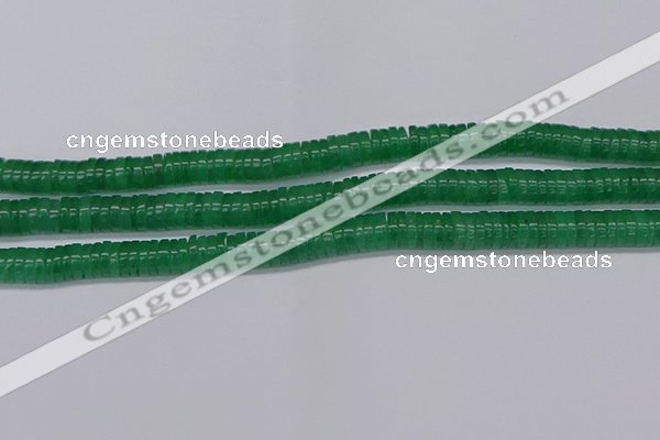 CRB1031 15.5 inches 2*5mm heishi green aventurine beads wholesale