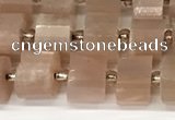 CRB1058 15.5 inches 5*8mm - 6*8mm faceted tyre moonstone beads