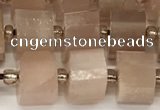 CRB1059 15.5 inches 7*9mm - 8*10mm faceted tyre moonstone beads