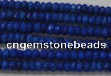 CRB106 15.5 inches 2.5*4mm faceted rondelle dyed turquoise beads