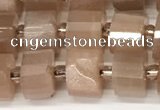 CRB1061 15.5 inches 5*8mm - 6*8mm faceted tyre moonstone beads