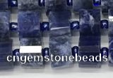 CRB1073 15.5 inches 5*8mm - 6*8mm faceted tyre sodalite beads