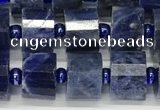 CRB1074 15.5 inches 7*9mm - 8*10mm faceted tyre sodalite beads