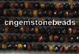 CRB108 15.5 inches 2.5*4mm faceted rondelle red & yellow tiger eye beads