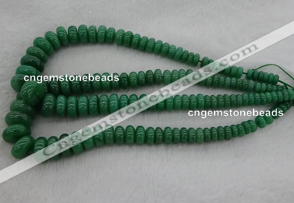 CRB1107 15.5 inches 5*8mm - 9*18mm rondelle green aventurine beads