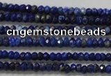 CRB111 15.5 inches 2.5*4mm faceted rondelle sodalite gemstone beads