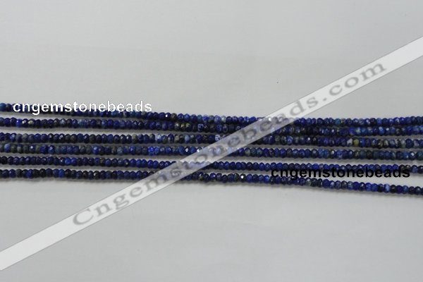 CRB111 15.5 inches 2.5*4mm faceted rondelle sodalite gemstone beads