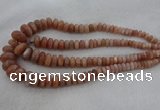 CRB1111 15.5 inches 5*8mm - 9*18mm rondelle moonstone beads