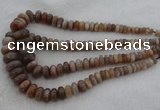 CRB1112 15.5 inches 5*8mm - 9*18mm rondelle moonstone beads