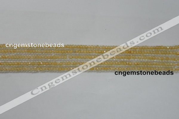 CRB114 15.5 inches 3*4.5mm faceted rondelle citrine gemstone beads