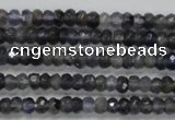 CRB117 15.5 inches 3*5mm faceted rondelle kyanite beads