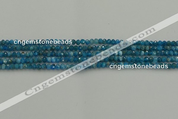 CRB1203 15.5 inches 3*4mm faceted rondelle apatite beads