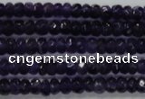 CRB121 15.5 inches 4*6mm faceted rondelle amethyst beads