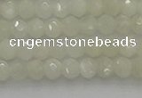 CRB1211 15.5 inches 4*6mm faceted rondelle white moonstone beads