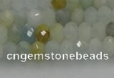 CRB1212 15.5 inches 4*6mm faceted rondelle aquamarine beads