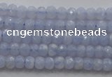 CRB123 15.5 inches 2.5*4mm faceted rondelle blue lace agate beads