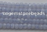 CRB123 15.5 inches 2.5*4mm faceted rondelle blue lace agate beads