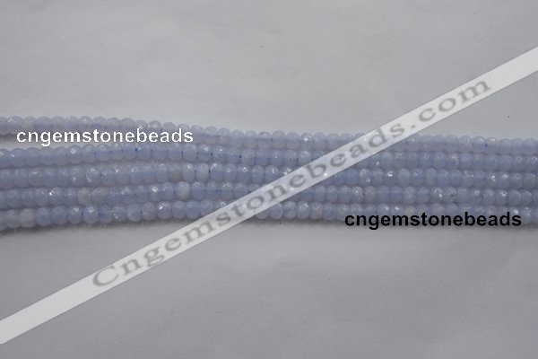 CRB123 15.5 inches 2.5*4mm faceted rondelle blue lace agate beads