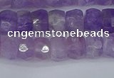 CRB1271 15.5 inches 5*8mm faceted rondelle lavender amethyst beads